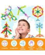 Colorful Star Building Blocks and Educational Construction Toy Blocks for Kids in Multicolor 100 pcs - Image 3