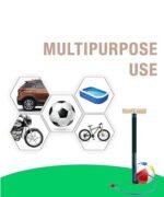 Air Pump for Car Bike Inflatable Products Heavy Plastic Fabric Cloth Covered Pipe to Avoid Breakable & Leakage Bicycle Cycle Air Pump - Image 4
