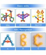 Educational Construction Toy Blocks for Kids in Multicolor, Colorful Star Building Blocks 200pcs - Image 3