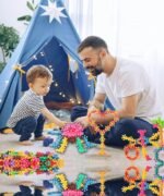 Educational Construction Toy Blocks for Kids in Multicolor, Colorful Star Building Blocks 200pcs